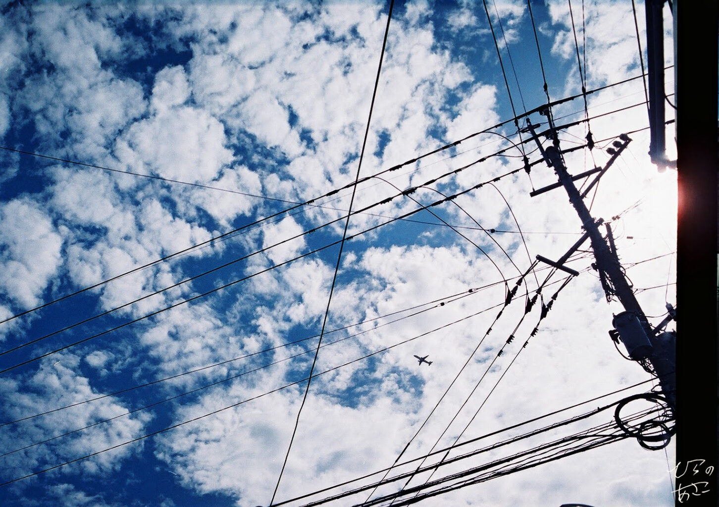 箱崎の空と飛行機