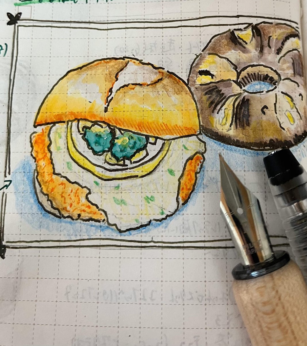 ハンバーガーのイラスト